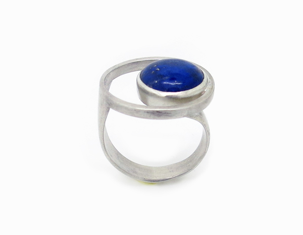 Bague PlanèteArgent et Lapis lazuli