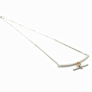 Collier martelé avec citrine