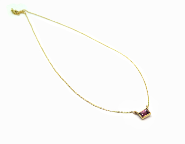 Pendentif En Grenat Monté En Or 333/8 Carats - Or Jaune, Pierre Naturelle - Neuf Avec étiquettes