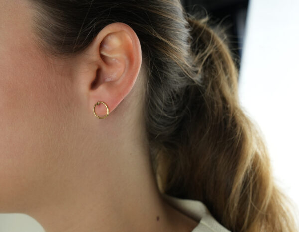 Boucles d'oreilles cercles d'or