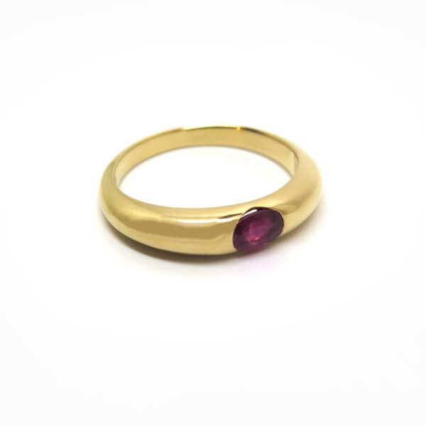 Bague jonc or jaune sur mesure