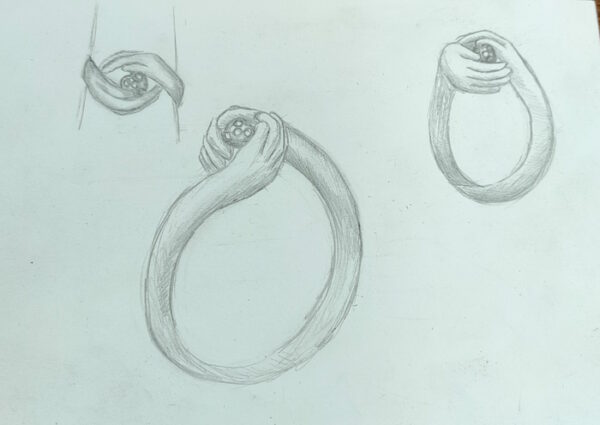 dessin bague sur mesure