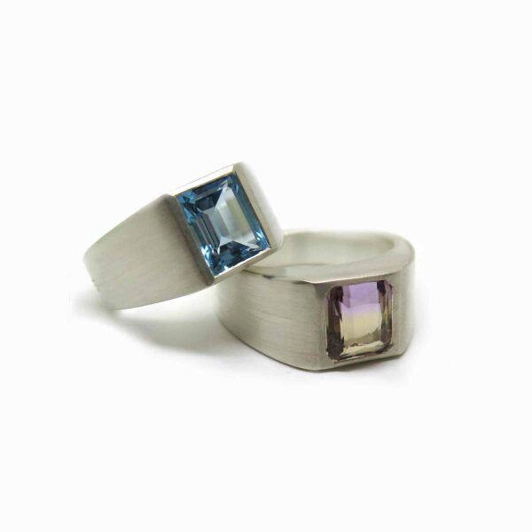 chevalière en argent pour homme sur mesure