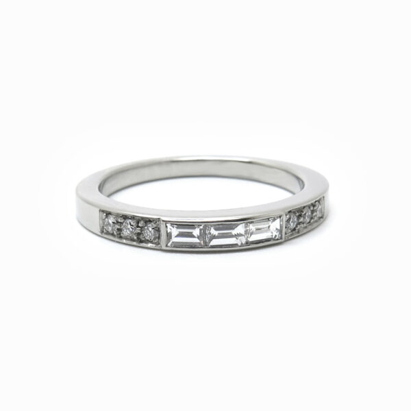 bague sur mesure platine et diamants