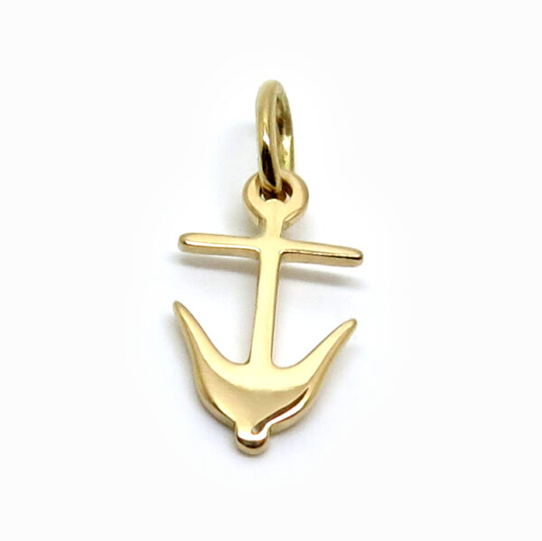 Ancre romaine sur mesure en or jaune 18 carats