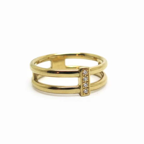 bague deux anneaux sur mesure