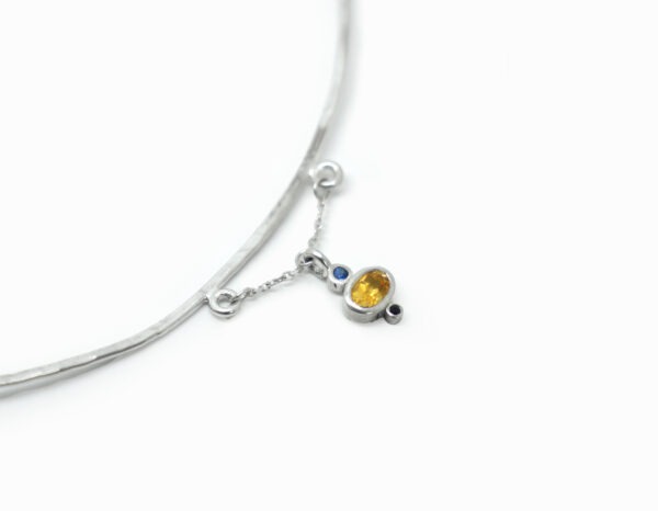 Collier Cairn en argent et pierres fines