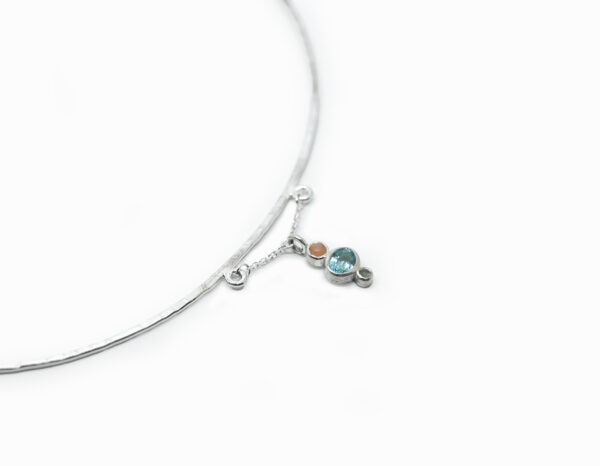 Collier en argent et pierre fine naturelle