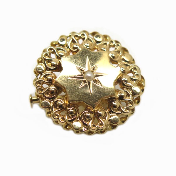 <b>Broche ancienne </b><br><i>Or jaune</i> – Image 2