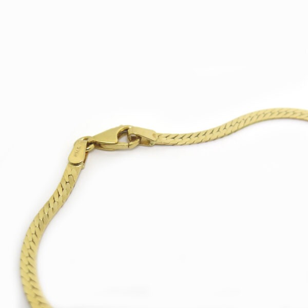 <b>Chaîne plate </b><br><i>Or jaune 18 carat</i> – Image 2