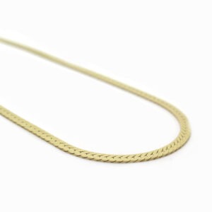 <b>Chaîne plate </b><br><i>Or jaune 18 carat</i>