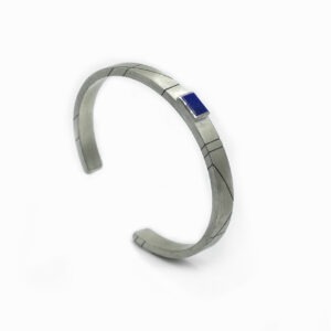 bracelet argent - lapis lazuli