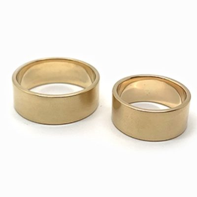 Alliances créées sur mesure en or 18 carat