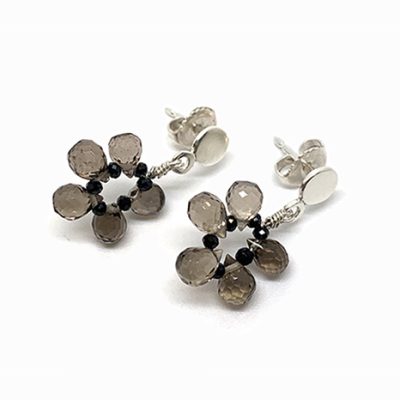 Briolettes de quartz fumés