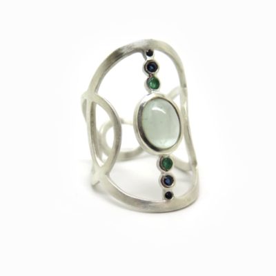 Bague large et ajourée