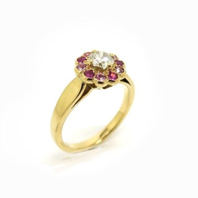 Bague fleur sur mesure