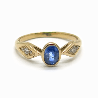 Solitaire saphir sur mesure