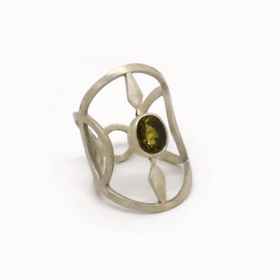 bague en tourmaline verte