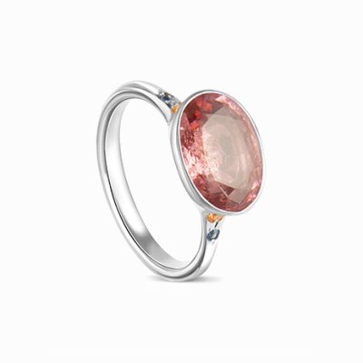 Bague en or blanc palladié