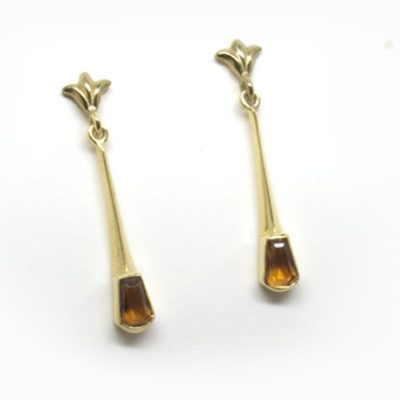 Boucles d'oreilles fabriquées sur commande en vermeil