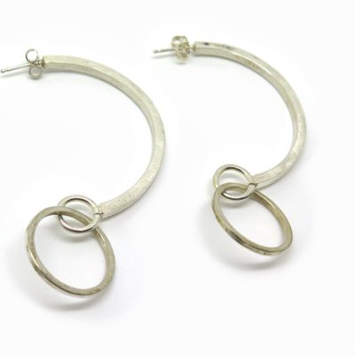 créoles originales en argent