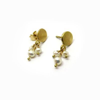 Pendants d'oreilles or jaune 18 carat
