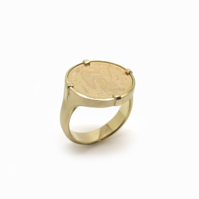Chevalière Louis d'or sur mesure