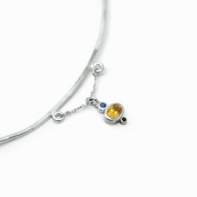 Collier Cairn en argent et pierres fines
