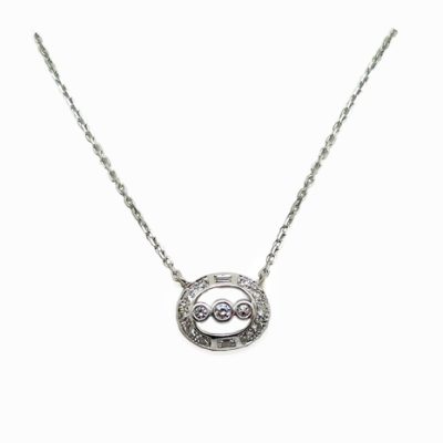 Collier diamants baguette