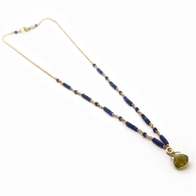Collier en lapis lazuli et or 18 carat
