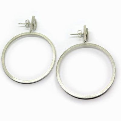 Boucles d'oreilles argent de createur paris