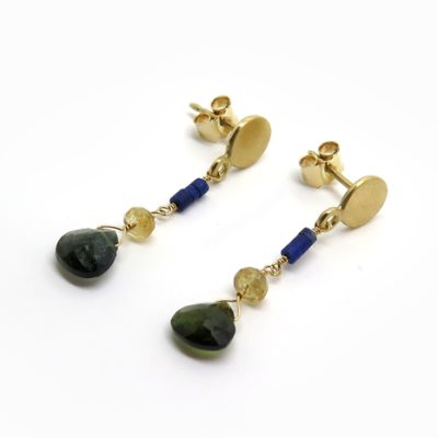 Or jaune et lapis-lazuli