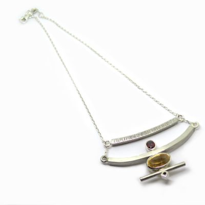 Collier de createur argent massif