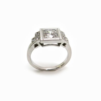 bague platine sur mesure