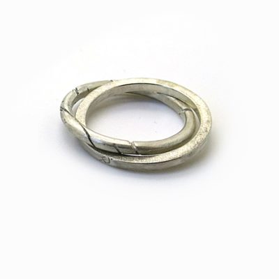 double bague argent