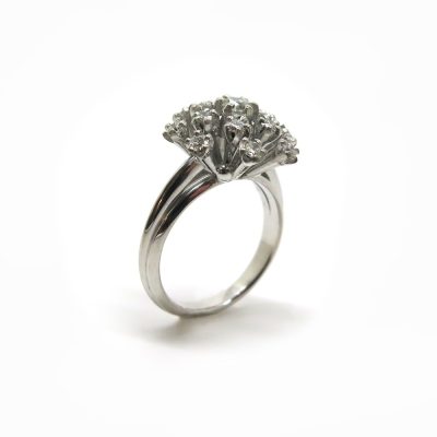 bague fleur sur mesure