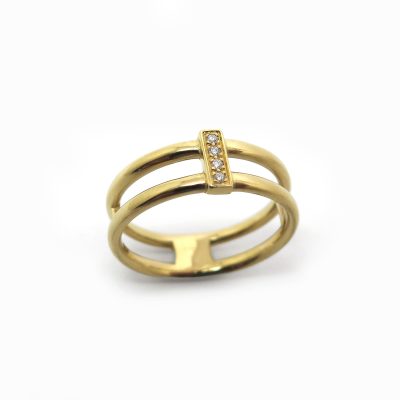 bague deux anneaux sur mesure