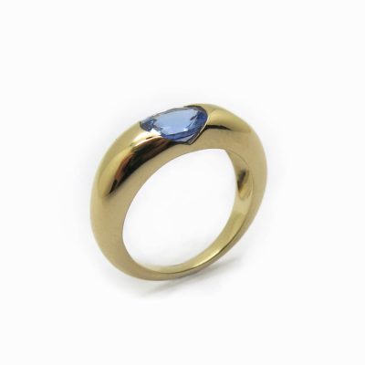 bague jonc saphir sur mesure