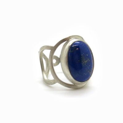 Bague en argent et lapis-lazuli