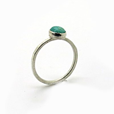 bague en argent amazonite