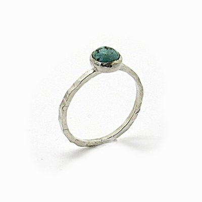 bague martelée artisanale