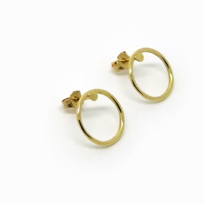 puces d'oreilles cercle d'or