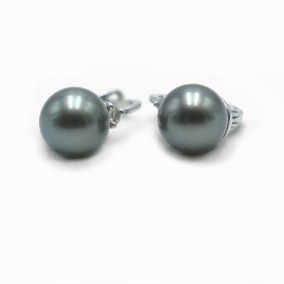 boucle d'oreilles-argent-perle de tahiti