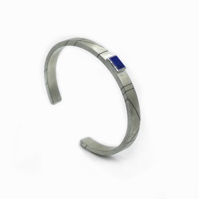 bracelet argent - lapis lazuli