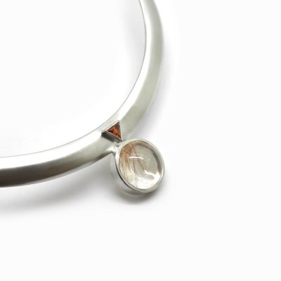 collier quartz rose
