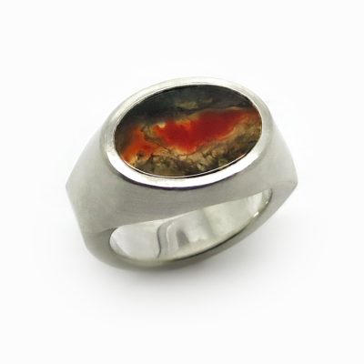 bague agate mousse
