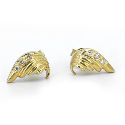 puces d'oreilles ailes en orn
