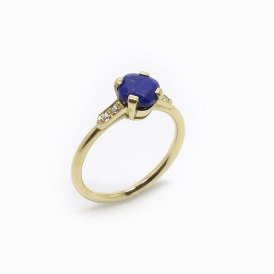 bague de fiancailles lapis lazuli